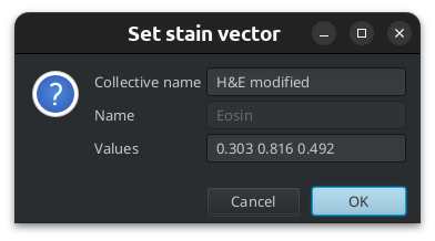 set stain vector