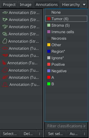classifying annotations